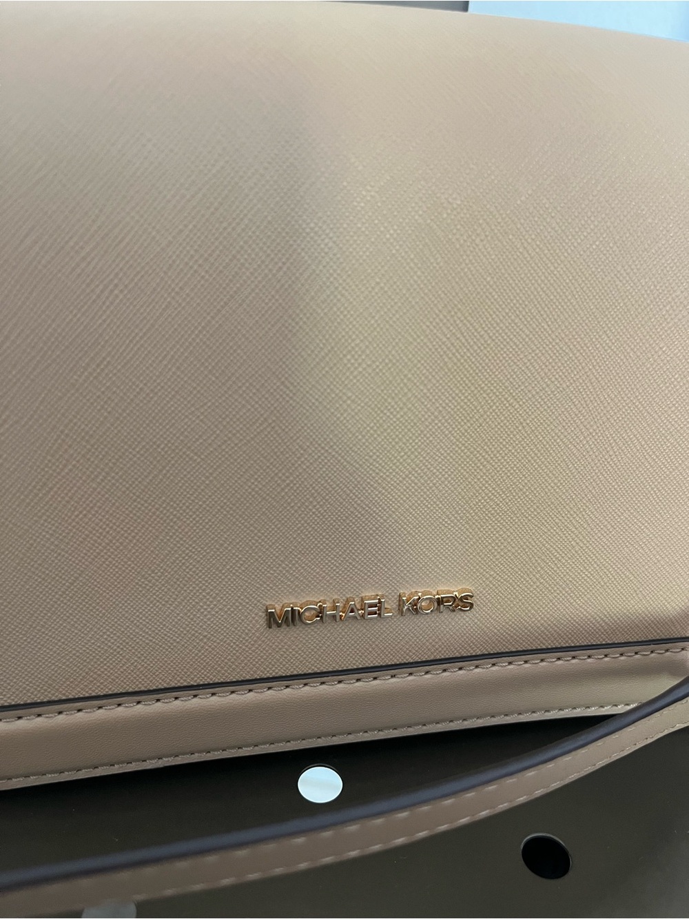 Michael Kors Beige Taupe Crossbody with Chain Strap - Picture 5 of 5